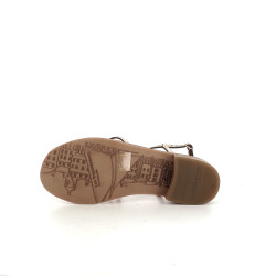 Sandales en cuir or Les Tropéziennes