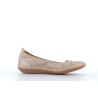 ballerine beige en cuir
