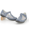 ballerine bleu marine en cuir