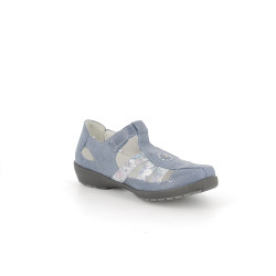 ballerine bleu marine en cuir