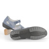 ballerine bleu marine en cuir