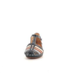 Salomés en cuir bleu Pikolinos