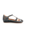 Salomés en cuir bleu Pikolinos