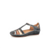 Salomés en cuir bleu Pikolinos