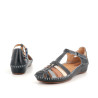 Salomés en cuir bleu Pikolinos