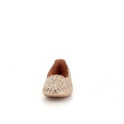 Ballerines en cuir dorées Mam Zelle