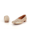 Ballerines en cuir dorées Mam Zelle