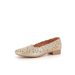 Ballerines en cuir dorées Mam Zelle