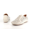 Derbys en cuir crème Pikolinos