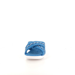 Mules en coton bleu Patrizia Azzi