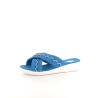 Mules en coton bleu Patrizia Azzi