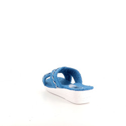 Mules en coton bleu Patrizia Azzi