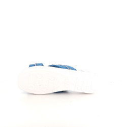 Mules en coton bleu Patrizia Azzi