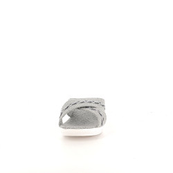 Mules en coton gris Patrizzia Azzi