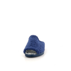 Mules en textile bleu Semelflex