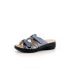 Mules en cuir bleu Semelflex