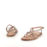 Sandales en cuir beige Les Tropéziennes