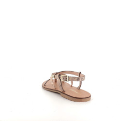 Sandales en cuir beige Les Tropéziennes