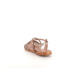Sandales en cuir or léopard Les Tropéziennes