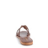 nu-pieds Les Tropéziennes en cuir marron