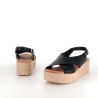 Nu-peids en cuir noir Encantto