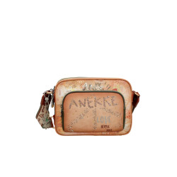Sac en bandoulière en synthétique marron Anekke