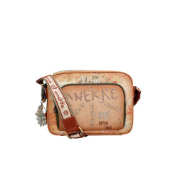 Sac en bandoulière en synthétique marron Anekke