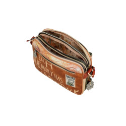 Sac en bandoulière en synthétique marron Anekke