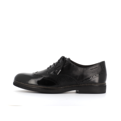 derby noir en cuir