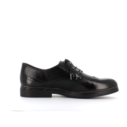 derby noir en cuir