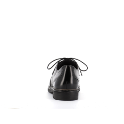 derby noir en cuir