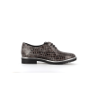 Derby gris en cuir Odette