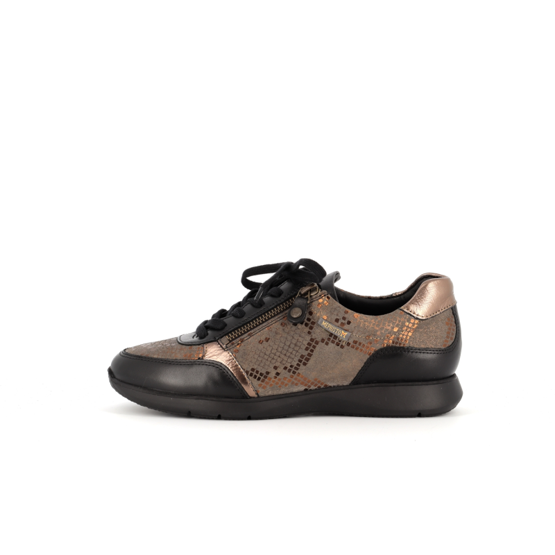 basket en cuir marron Monia