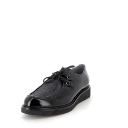 Derbys Fugitive en cuir vernis noir