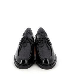 Derbys Fugitive en cuir vernis noir