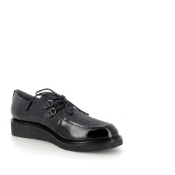 Derbys Fugitive en cuir vernis noir