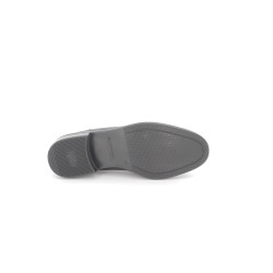 Mocassin noir en cuir