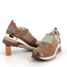 sneakers en cuir daim Mamzelle Velin compo argile