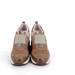 sneakers en cuir daim Mamzelle Velin compo argile
