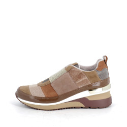 sneakers en cuir daim Mamzelle Velin compo argile