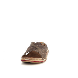 Mules en cuir marron Inblu