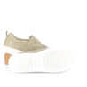 ballerines vert kaki en cuir