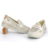 Mocassins Pikolinos beige en cuir