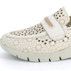 Mocassins Pikolinos beige en cuir
