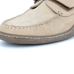 Mocassin TBS beige en cuir
