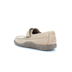 Mocassin TBS beige en cuir