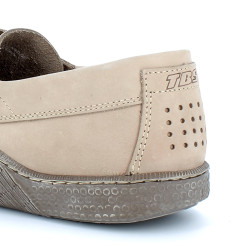 Mocassin TBS beige en cuir