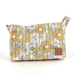 Petit sac porté épaule en coton orange Les Tropéziennes