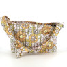 Petit sac porté épaule en coton orange Les Tropéziennes