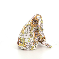 Petit sac porté épaule en coton orange Les Tropéziennes